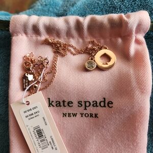 Kate Spade Rose Gold Pendant Necklace